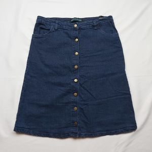 Moto Jeans Denim Skirt